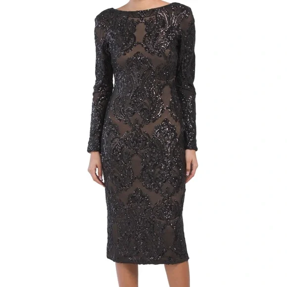 open lace back dress Emery Sequin Dress XXL / Lavender Multi main image 0